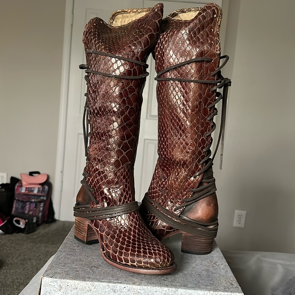 Bnib coal cognac croco